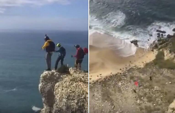 У немецкого бейсджампера не раскрылся парашют во время прыжка с 80-метровой горы в Португалии
