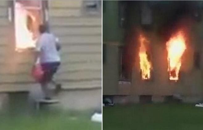 Отвергнутая американка спалила жилище своего «бойфренда» вместе с 72-летним сожителем (Видео)