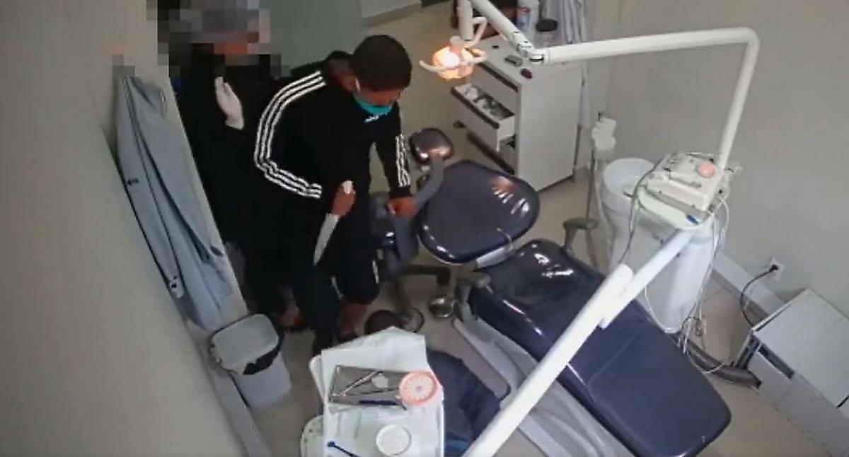 Лечивший зубы полицейский обезоружил двух головорезов и попал на видео в бразильской клинике