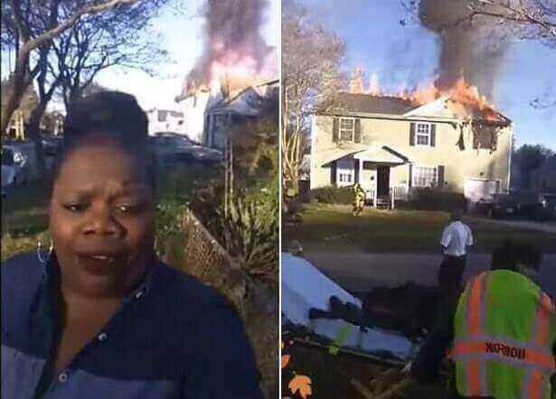 Народная журналистка провела «истеричный» репортаж с места пожара в США. (Видео)