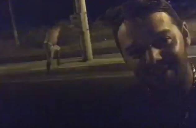 Пьяный бразилец, возвращаясь домой, нечаянно «потушил» свет на целой улице (Видео)