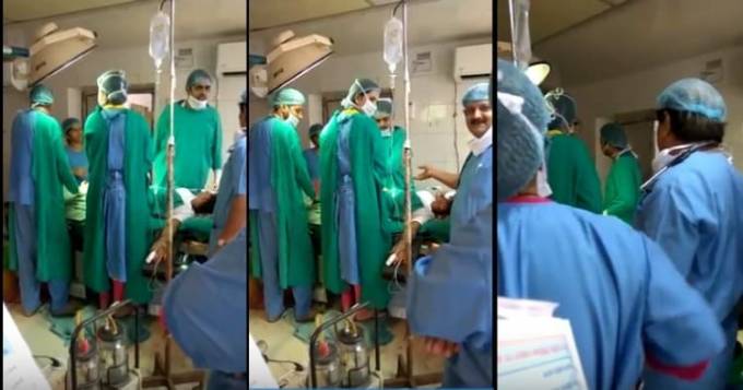 Из-за словесной перебранки двух индийских врачей, новорождённый умер в родильном отделении. (Видео)