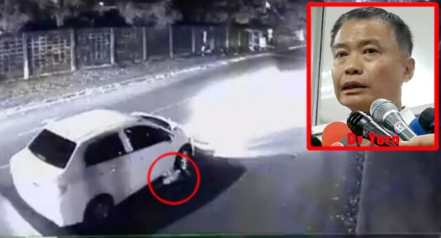 Сотрудник министерства здравоохранения протащил под автомобилем сбитого им мужчину в Таиланде - видео