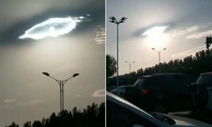 Зловещее облако, получившее название «око Бога», нависло над Китаем (Видео)