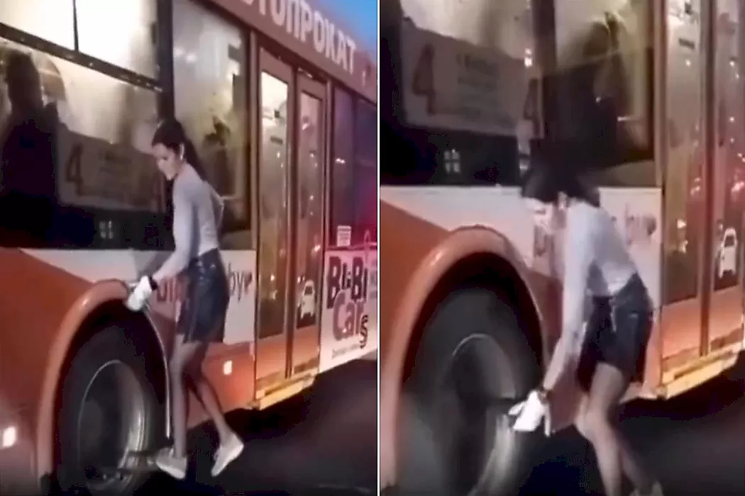 Водитель троллейбуса подтянула колёсные болты и прославилась в Сети