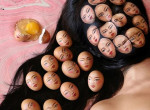Корейская художница-иллюзионистка использует своё лицо вместо холста 6