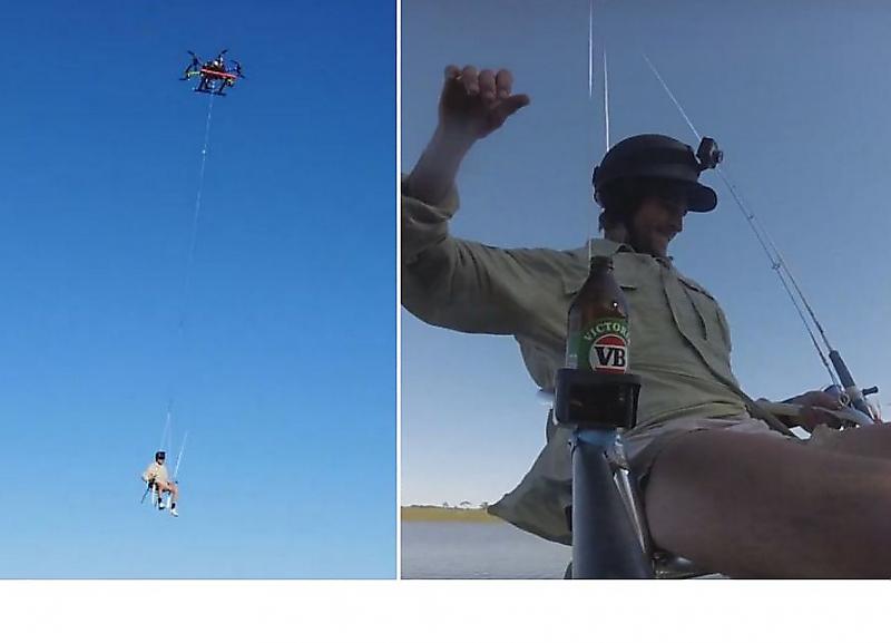 Рыбалку с летающих дронов организовали в Австралии ▶