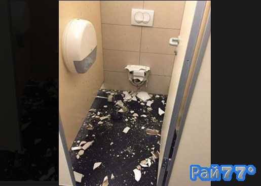 Пьяный немец разнёс петардой туалет в ночном клубе