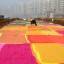 Китайские строители утеплили покрытие новой дороги при помощи 100 одеял 1