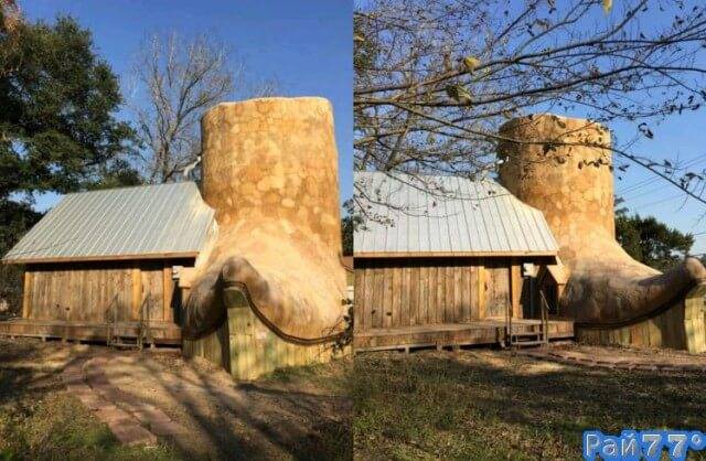 Американский художник построил дом в виде ковбойского ботинка в Техасе