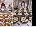 Девушка, обладающая зверским аппетитом, объедает закусочные в Китае ▶