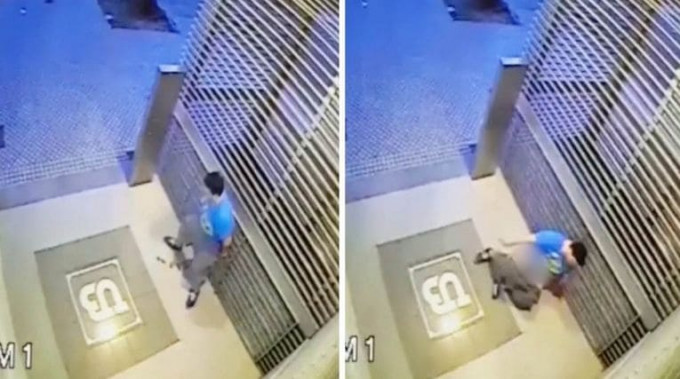 Мгновенная карма накрыла молодого человека, осквернившего общественное место в Китае (Видео)