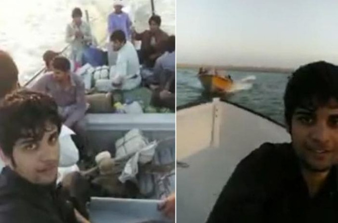 Любитель селфи запечатлел кораблекрушение в Индии (Видео)