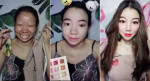 Студентка, при помощи макияжа превратившаяся в фотомодель, шокировала китайских мужчин (Видео)
