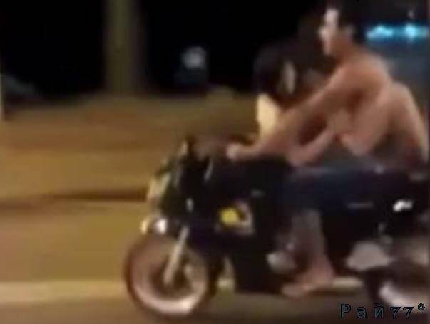 Парагвайские экстремалы продемонстрировали свою страсть во время езды на мотоцикле. (Видео)