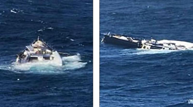 Люксовая яхта стоимостью 38 млн $ упала с грузового судна у берегов Испании
