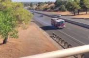 Полицейские два часа преследовали угонщиков пожарной машины в Калифорнии