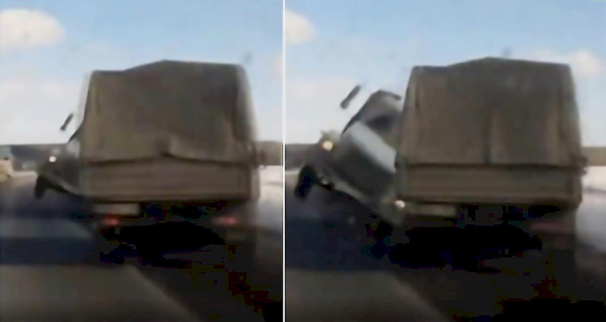 Водитель успел объехать «шедший на таран» грузовик и попал на видео