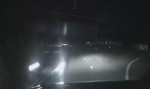 Пьяный автовладелец, протаранивший легковушку, скрылся в ночи (Видео)