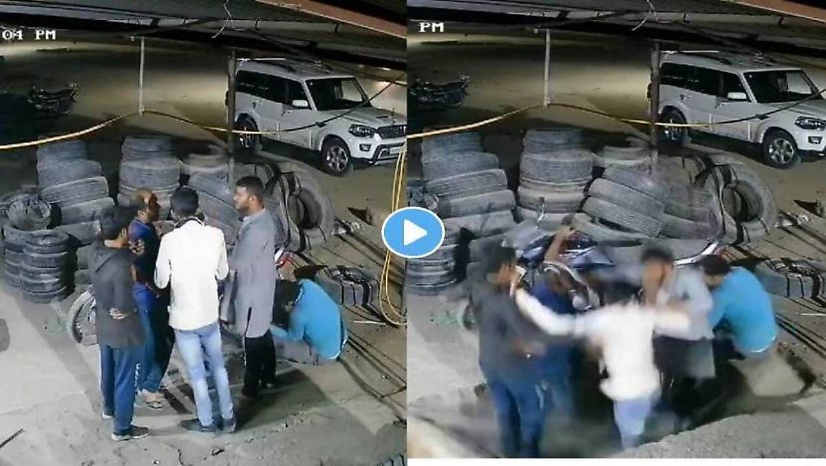 Работники мастерской пережили погружение в канализацию и попали на видео в Индии