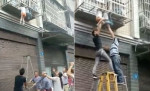Малолетние дети, оставшись одни дома, застряли головами в решётке за окном квартиры в Китае (Видео)