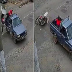 Мотоциклист, врезавшись в пикап, неожиданно сменил транспортное средство в Бразилии