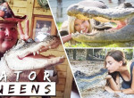 Смелые «королевы» крокодиловых ферм были запечатлены со своими питомцами в США