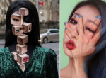 Корейская художница-иллюзионистка использует своё лицо вместо холста