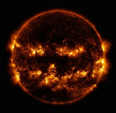 NASA опубликовало «специфическое» изображение Солнца к Хэллоуину