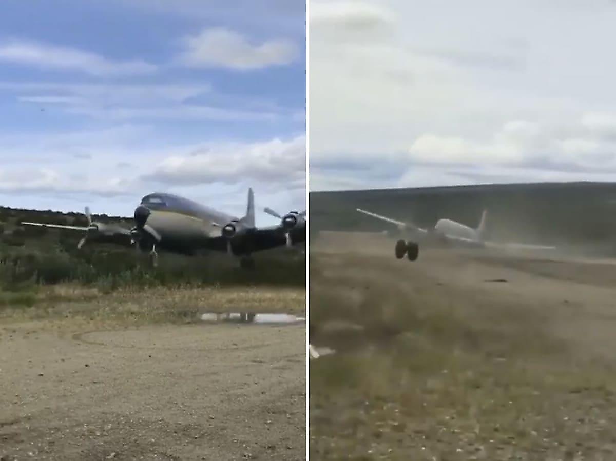 Винтовой самолёт потерял шасси во время экстренной посадки в поле