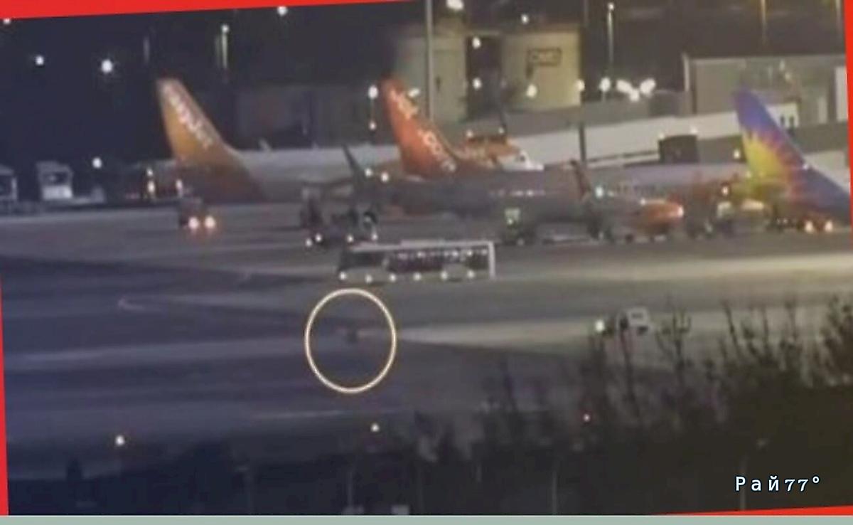 Погоня за колесом попала на видео на аэродроме в Испании ▶️ Погоня за колесом попала на видео на аэродроме в Испании ▶️