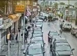 Момент вооружённого нападения на кошерный магазин, попал на видеокамеру в США