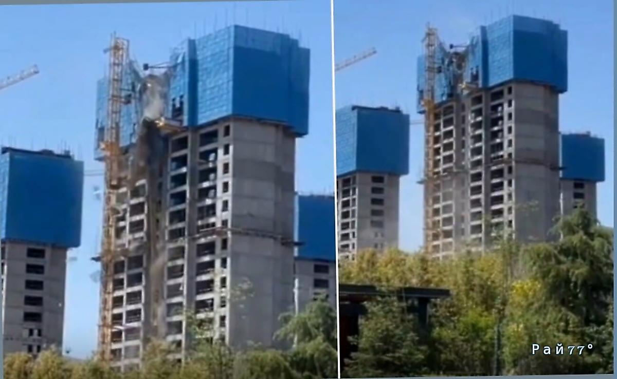 Башенный кран рухнул и унёс жизни троих строителей Башенный кран рухнул и унёс жизни троих строителей