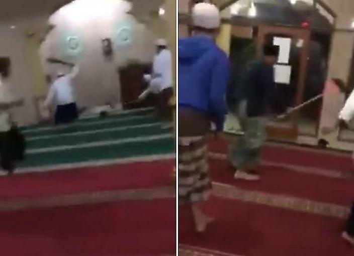 Прихожане, вооружившись швабрами, дали бой огромной крысе в индонезийской мечети ▶