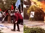 Божья кара: иранец получил «мгновенную карму» во время поджога израильского флага