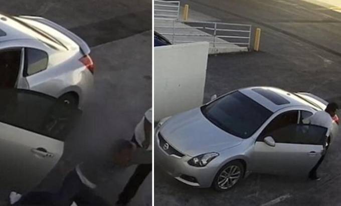 Момент разбойного нападения на автовладельца, на территории парковки в Лас - Вегасе, произошедший в середине апреля, был запечатлён видеокамерой наружного наблюдения.