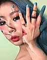 Корейская художница-иллюзионистка использует своё лицо вместо холста 3