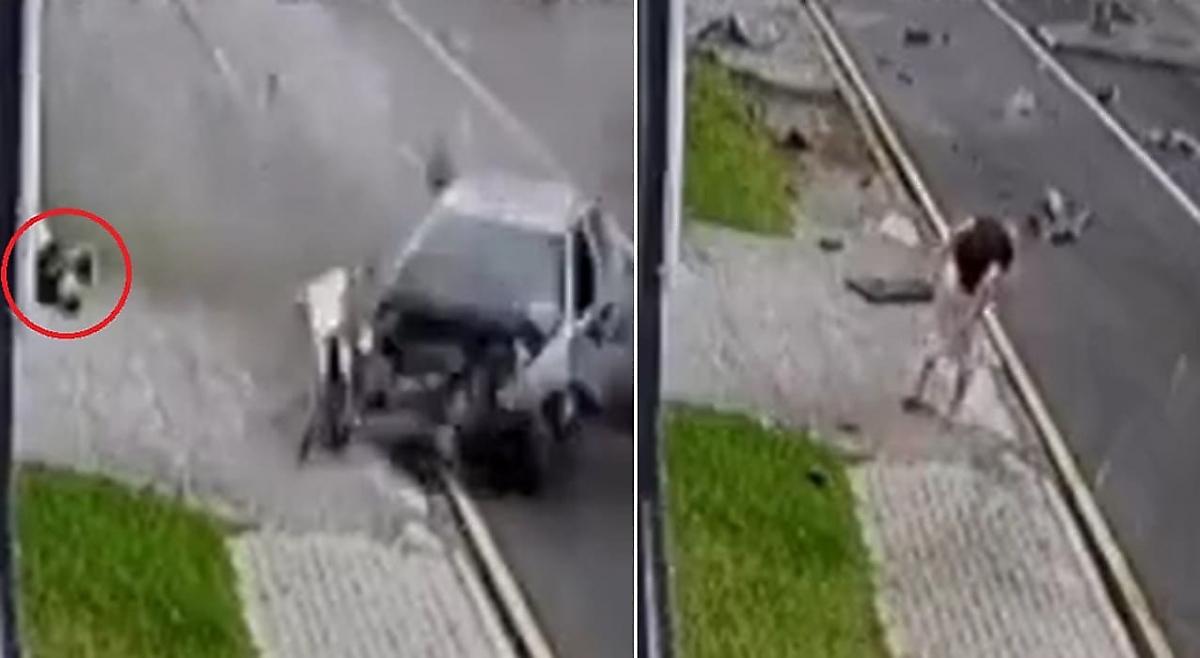 Бразильский экстремал вылетел из перевернувшегося автомобиля и чудом пережил аварию