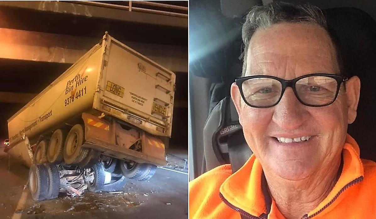 Пожилой дальнобойщик похвастался тем, что не разъехался с мостом в Австралии
