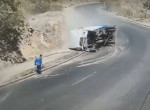 Работник мусорной компании пережил крушение грузовика в Чили