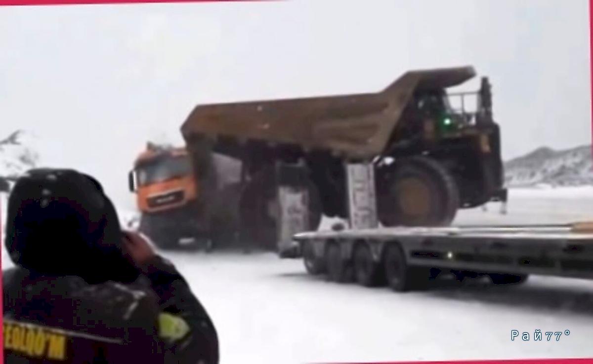 БелАЗ на &laquo;лысой резине&raquo; ушёл в неуправляемый занос на каменоломнях в Узбекистане ▶️