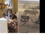 Любопытные жирафы и львы нанесли визит в лагерь туристов в Намибии ▶