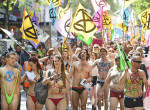 Активисты «восстания вымирающих» устроили полуголое шествие по улицам Мельбурна ▶ 7