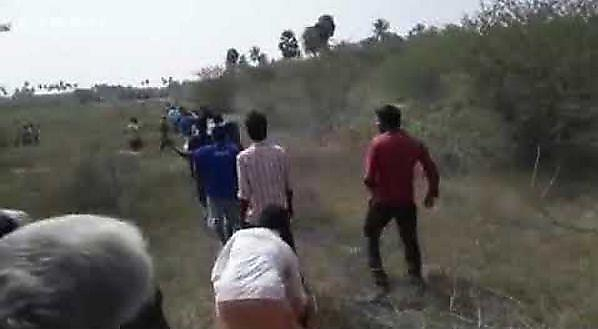 Леопард напал на толпу в Индии (Видео)