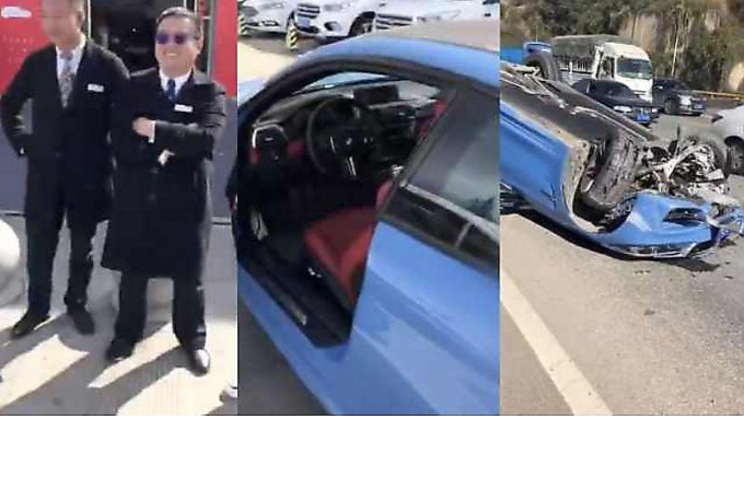 Китайский хвастун недооценил мощности спорткара и угробил дорогой автомобиль ▶