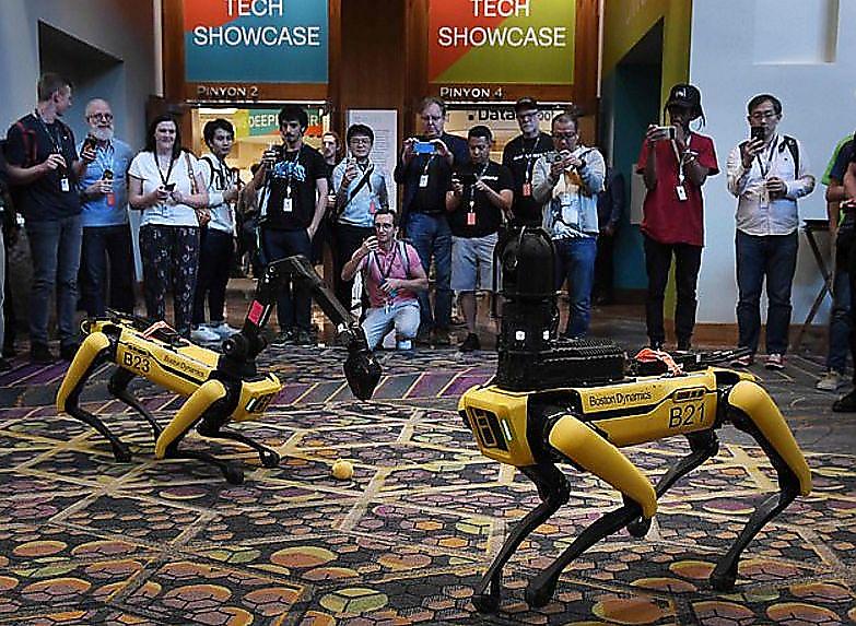 Робопсу «стало плохо» во время выставки робототехники в Лас-Вегасе ▶