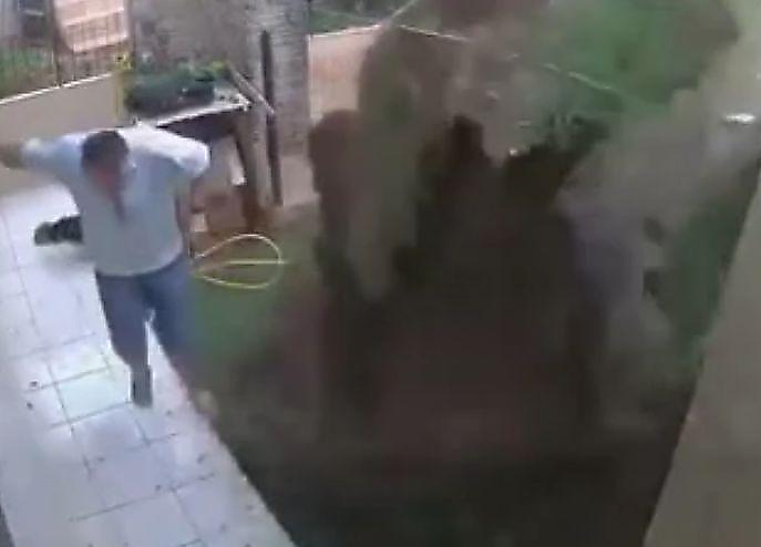 Домовладелец, борясь с вредителями, взорвал свой двор ▶