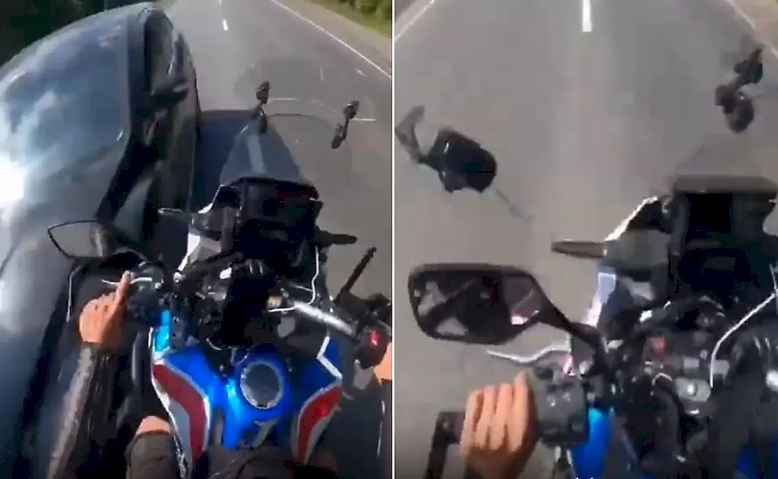 Мотоциклист, уходя от лобового столкновения, лишился пальцев ноги