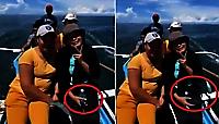 Рыба «отжала» телефон у беспечной туристки, делающей селфи на лодке