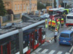 Автобус и трамвай «не поделили» дорогу в Чехии